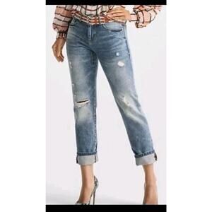 Cabi Malibu Jeans Size 0 Distressed